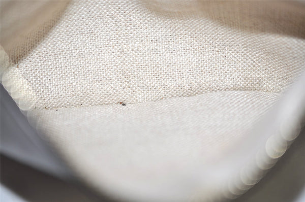 Authentic GUCCI Craft Shoulder Tote Bag Canvas Leather 247209 Beige 7889J