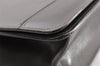 Authentic Christian Dior Shoulder Hand Bag Purse Leather Dark Brown CD 7890I