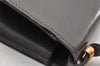 Authentic Christian Dior Shoulder Hand Bag Purse Leather Dark Brown CD 7890I