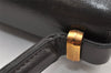 Authentic Christian Dior Shoulder Hand Bag Purse Leather Dark Brown CD 7890I