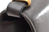 Authentic Christian Dior Shoulder Hand Bag Purse Leather Dark Brown CD 7890I