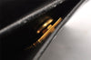 Authentic Christian Dior Shoulder Hand Bag Purse Leather Dark Brown CD 7890I