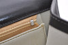 Authentic Christian Dior Shoulder Hand Bag Purse Leather Dark Brown CD 7890I
