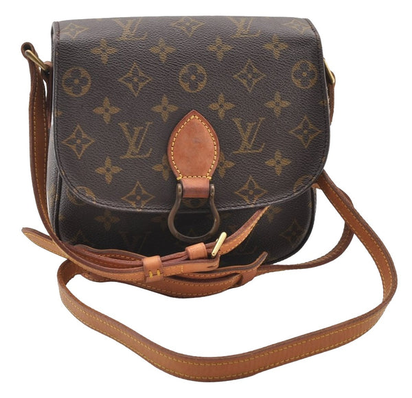 Authentic Louis Vuitton Monogram Saint Cloud MM M51243 Shoulder Cross Bag 7891I