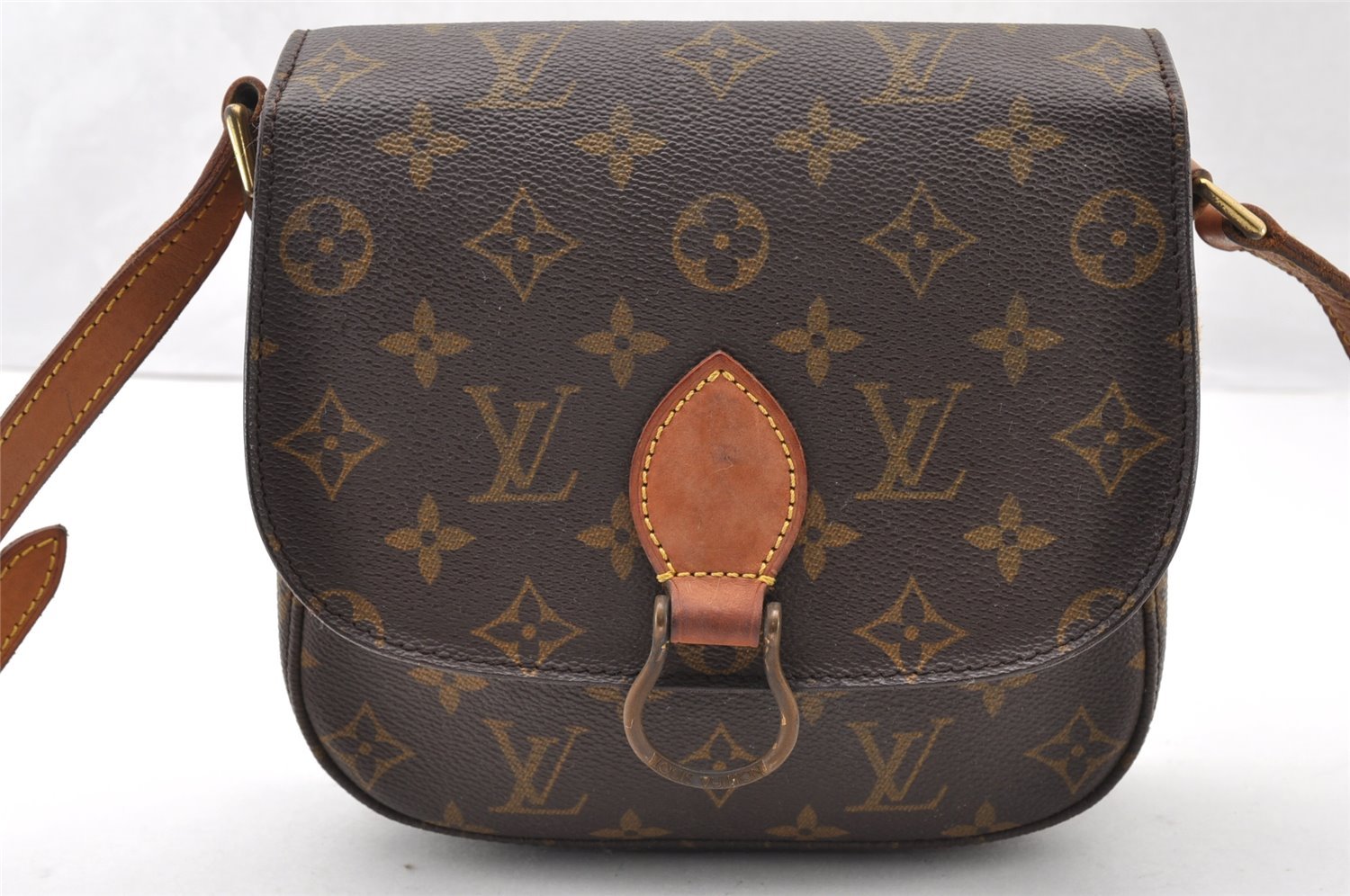 Authentic Louis Vuitton Monogram Saint Cloud MM M51243 Shoulder Cross Bag 7891I