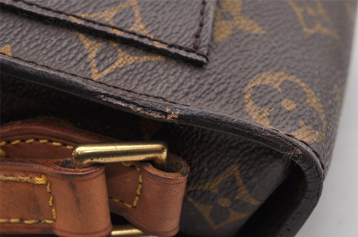 Authentic Louis Vuitton Monogram Saint Cloud MM M51243 Shoulder Cross Bag 7891I