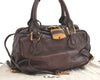 Authentic Chloe Paddington Leather Shoulder Hand Bag Purse Brown 7891J