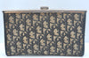Authentic Christian Dior Trotter Clutch Hand Bag Canvas Leather Navy Blue 7892I