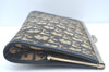 Authentic Christian Dior Trotter Clutch Hand Bag Canvas Leather Navy Blue 7892I