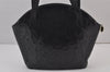 Authentic YVES SAINT LAURENT Vintage Shoulder Bag Purse Leather Black 7892J