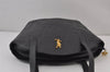 Authentic YVES SAINT LAURENT Vintage Shoulder Bag Purse Leather Black 7892J