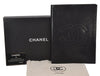 Authentic CHANEL Caviar Skin CoCo Mark Notebook Cover Purse Black Box 7893I