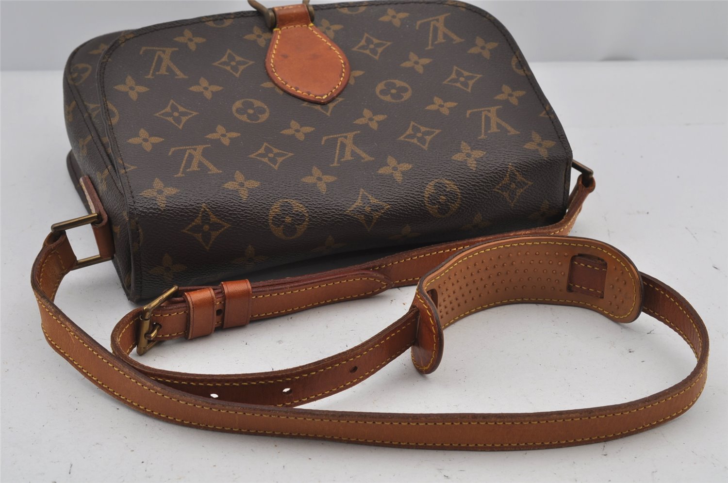 Authentic Louis Vuitton Monogram Saint Cloud GM M51242 Shoulder Cross Bag 7893J