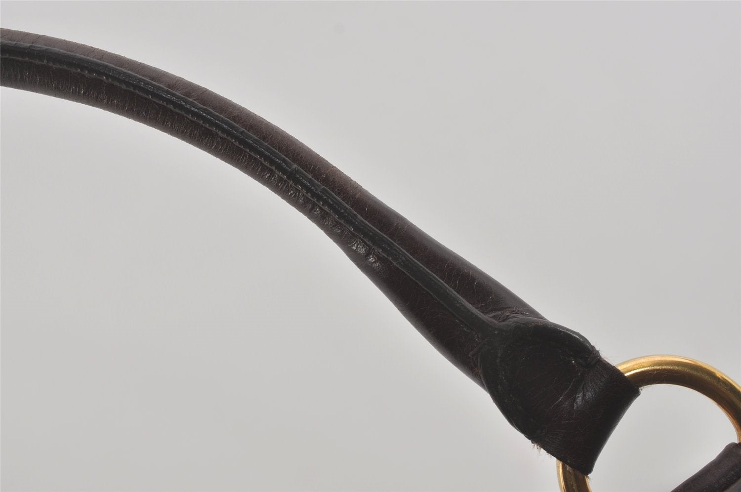 Authentic PRADA Vintage Leather Hand Tote Bag Brown 7894I