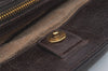 Authentic PRADA Vintage Leather Hand Tote Bag Brown 7894I