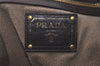 Authentic PRADA Vintage Leather Hand Tote Bag Brown 7894I
