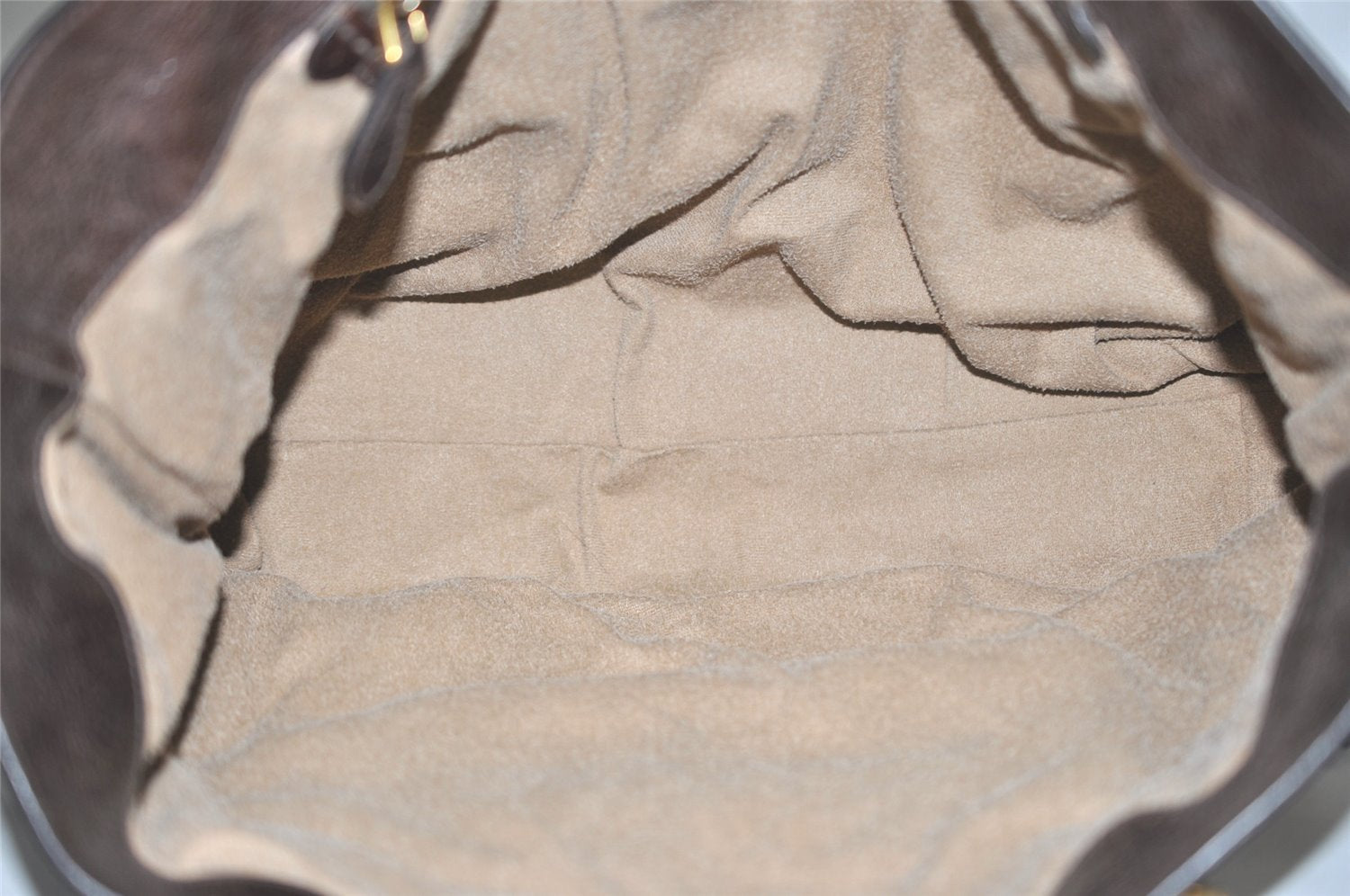 Authentic PRADA Vintage Leather Hand Tote Bag Brown 7894I