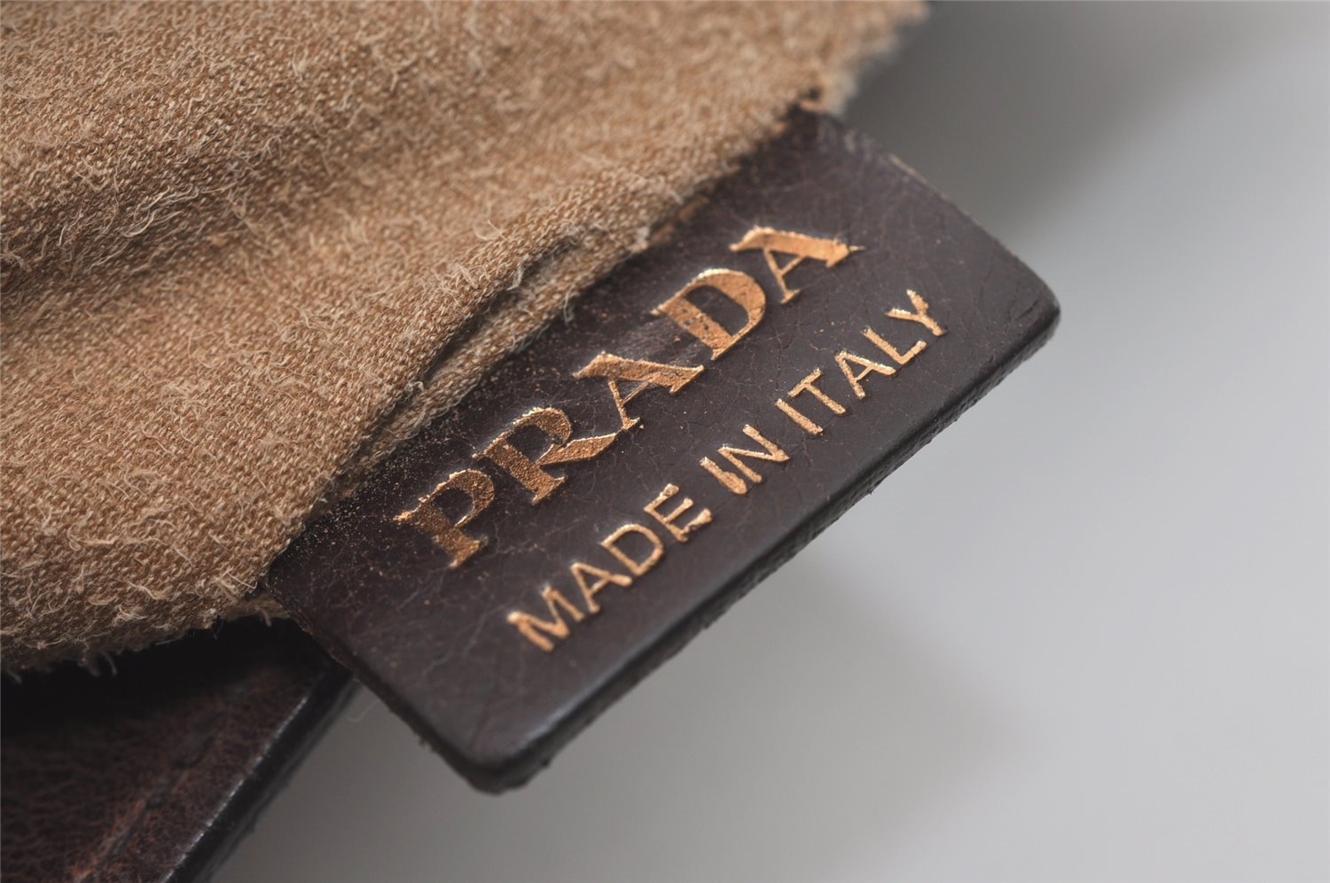 Authentic PRADA Vintage Leather Hand Tote Bag Brown 7894I