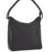 Authentic GUCCI Vintage Shoulder Hand Bag GG Canvas Leather 0013766 Black 7897I