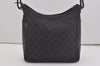 Authentic GUCCI Vintage Shoulder Hand Bag GG Canvas Leather 0013766 Black 7897I
