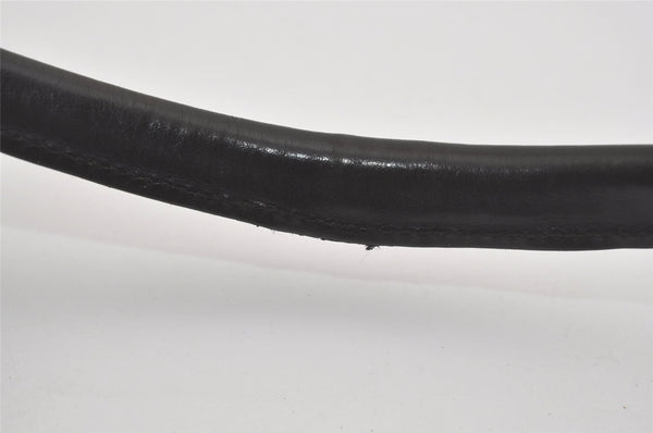 Authentic GUCCI Vintage Shoulder Hand Bag GG Canvas Leather 0013766 Black 7897I