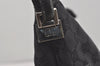 Authentic GUCCI Vintage Shoulder Hand Bag GG Canvas Leather 0013766 Black 7897I