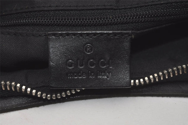 Authentic GUCCI Vintage Shoulder Hand Bag GG Canvas Leather 0013766 Black 7897I