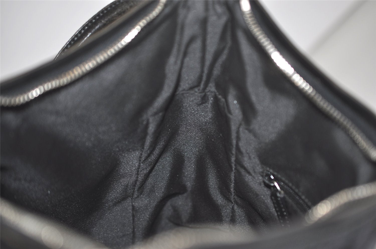 Authentic GUCCI Vintage Shoulder Hand Bag GG Canvas Leather 0013766 Black 7897I