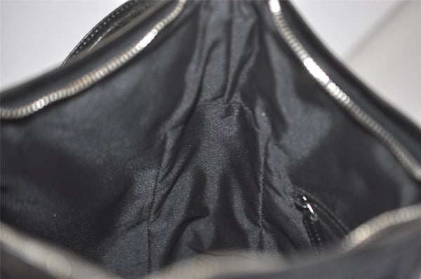 Authentic GUCCI Vintage Shoulder Hand Bag GG Canvas Leather 0013766 Black 7897I