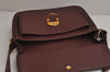 Authentic Cartier Must de Cartier Leather Shoulder Cross Bag Bordeaux Red 7898J