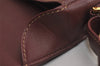 Authentic Cartier Must de Cartier Leather Shoulder Cross Bag Bordeaux Red 7898J