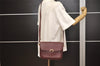 Authentic Cartier Must de Cartier Leather Shoulder Cross Bag Bordeaux Red 7898J