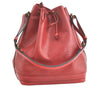Authentic Louis Vuitton Epi Noe Shoulder Drawstring Bag Red M44007 LV 7900J