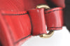 Authentic Louis Vuitton Epi Noe Shoulder Drawstring Bag Red M44007 LV 7900J