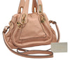 Authentic Chloe Paraty Small 2Way Shoulder Hand Bag Purse Leather Pink 7903I