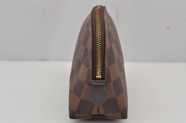 Authentic Louis Vuitton Damier Pochette Cosmetic PM Pouch N47516 LV 7905J