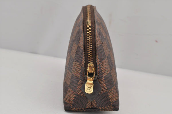 Authentic Louis Vuitton Damier Pochette Cosmetic PM Pouch N47516 LV 7905J