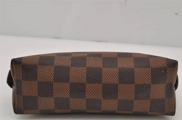 Authentic Louis Vuitton Damier Pochette Cosmetic PM Pouch N47516 LV 7905J