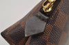 Authentic Louis Vuitton Damier Pochette Cosmetic PM Pouch N47516 LV 7905J