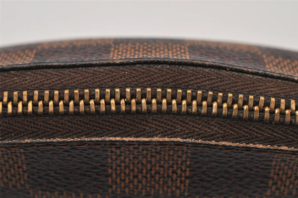 Authentic Louis Vuitton Damier Pochette Cosmetic PM Pouch N47516 LV 7905J