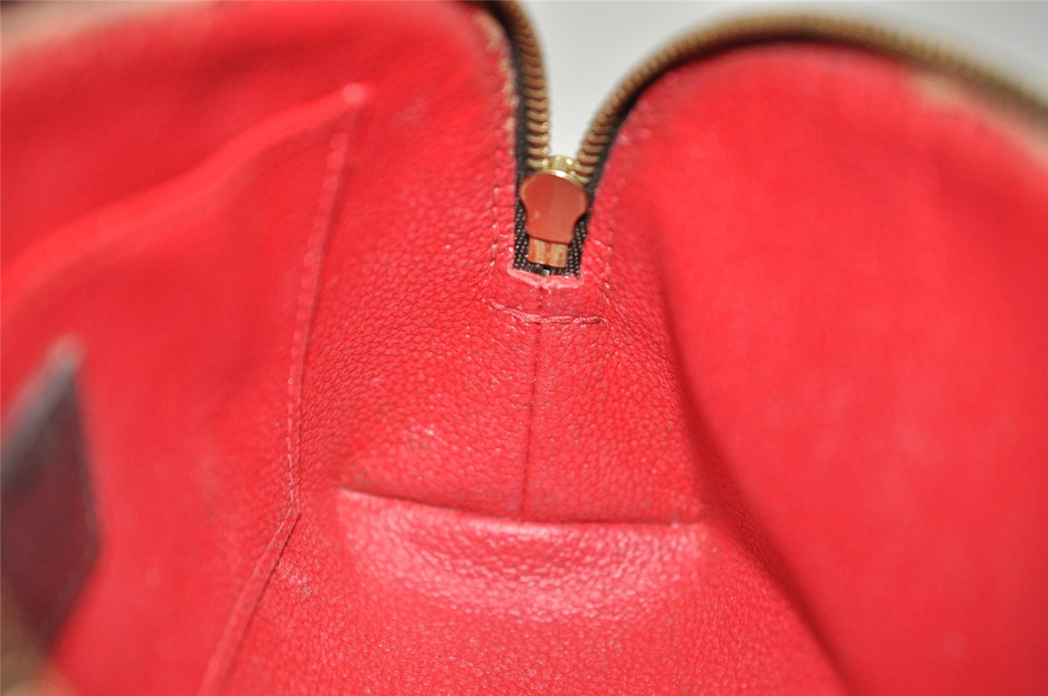 Authentic Louis Vuitton Damier Pochette Cosmetic PM Pouch N47516 LV 7905J