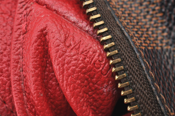 Authentic Louis Vuitton Damier Pochette Cosmetic PM Pouch N47516 LV 7905J