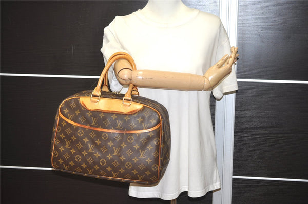 Authentic Louis Vuitton Monogram Deauville Hand Bag M47270 LV 7906I