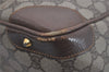 Authentic GUCCI 2Way Shoulder Hand Boston Bag GG PVC Leather Brown 7907I