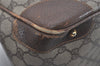 Authentic GUCCI 2Way Shoulder Hand Boston Bag GG PVC Leather Brown 7907I