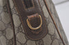 Authentic GUCCI 2Way Shoulder Hand Boston Bag GG PVC Leather Brown 7907I
