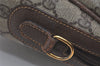 Authentic GUCCI 2Way Shoulder Hand Boston Bag GG PVC Leather Brown 7907I