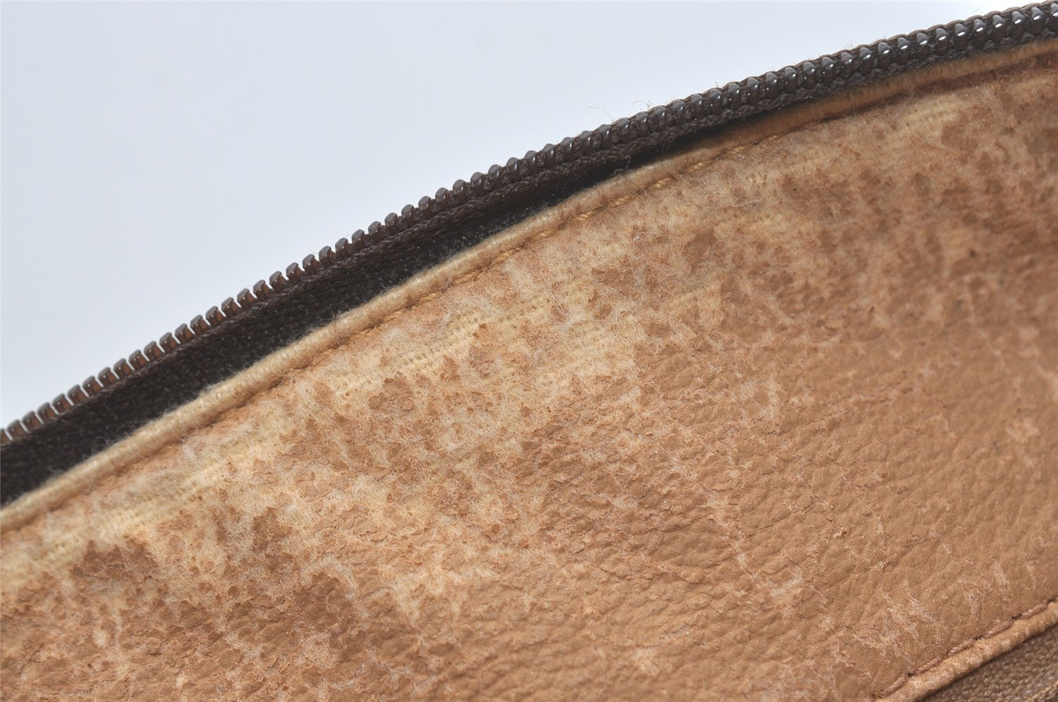 Authentic GUCCI 2Way Shoulder Hand Boston Bag GG PVC Leather Brown 7907I