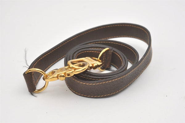 Authentic GUCCI 2Way Shoulder Hand Boston Bag GG PVC Leather Brown 7907I