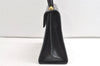 Authentic Salvatore Ferragamo Gancini Leather 2Way Shoulder Hand Bag Black 7908J